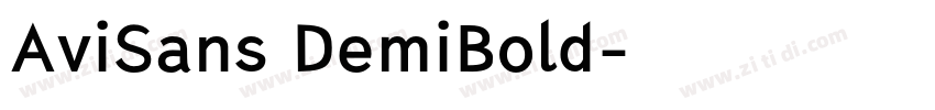 AviSans DemiBold字体转换 AviSans DemiBold字体转换